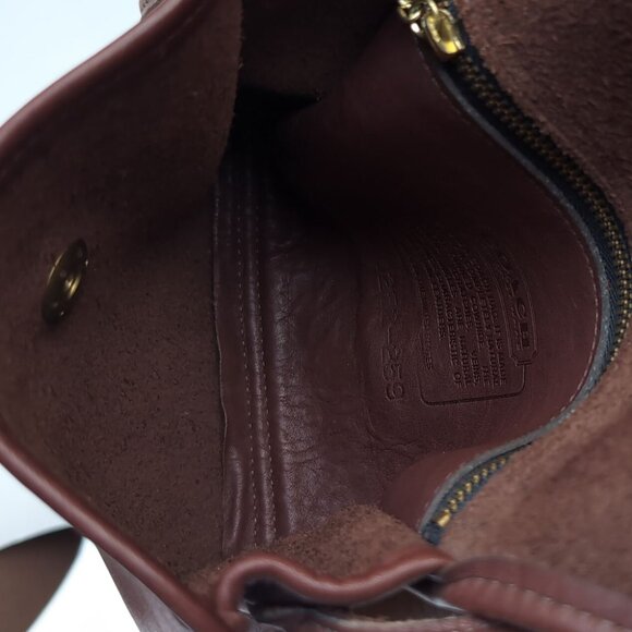 Vintage Coach CHRYSTIE Shoulder Bag Leather Brown Crossbody Bag - Picture 5 of 9